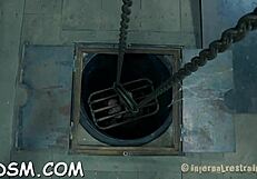 Bound beauty endures electric sadomasochism shocking her tight shaved pussy during hardcore punishment