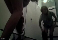 Russian babe strips nude bra off in hidden changing room cam