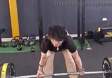 maluma moans loud facing camera in homemade fitness fuck