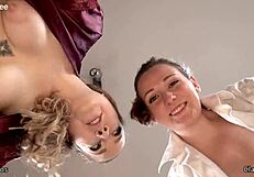 Sissy Dress-Up Spitroast Clara Dee POV Strapon Sex with Elle Eros