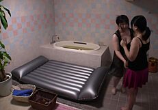 Married Japanese Lesbians Lick Pussy at Wedding Voyeur