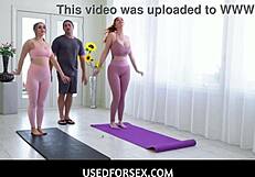 naughty namaslay and penelope kay fucked hard by yoga teacher lauren phillips