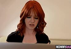 redhead milf housewife takes stepson anal behind husbands back