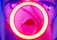 Aqua sucks gloryhole cocks through the wall nonstop