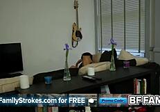 Your latina stepsis slurps sloppy blowjob like a pro papi?