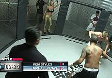 Watch this milf get pounded hard in the MMA ring!