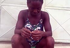 Crazybitch twerks wildly to nigeria afro beats