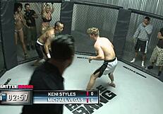 Watch this milf get pounded hard in the MMA ring!