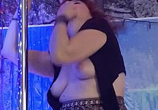 hotwife steffi dances her wet pussy teasing in redhead pmv promo with seductive moves