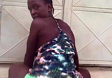 Crazybitch twerks wildly to nigeria afro beats