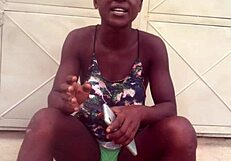 Crazybitch twerks wildly to nigeria afro beats