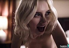 Wife crashes hubby's ffm fuck with babysitter!