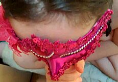 Another cute masked student gives passionate homemade blowjob turning into missionary sex day