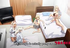 hentai slut gets pounded in every hole by pervert gangbang