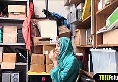 Cute Hijab Chick Fucked Hard on Mall CCTV