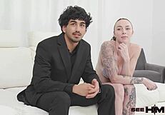 Indica Marie teases athletic Jay Raw with slippery oil massage