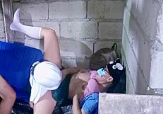 Busty Pinay Teen Hard Fucked On Construction Site Cum Inside Pussy POV