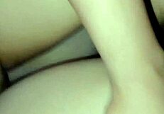 Beautiful asian beauty takes hot cum right in her smooth armpit missionary style