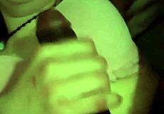 Holy fuck she's slurping that massive monster cock like a hungry slut!