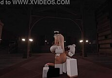 Can Hot Blonde Squeeze Huge Monster Cock Between Big Tits Deep?