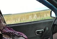 blonde wife naked public car pussy squirt