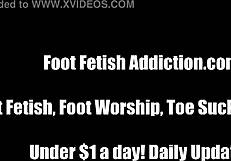 stroke your cock to my soft feet and pretty toes in this hot joi session