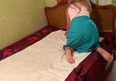 Milf bends over working ass takes cock deep in anal hole