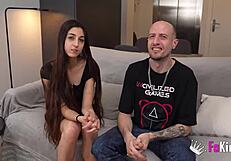 young vanesa merino swallows old cock whole in steamy porn casting!