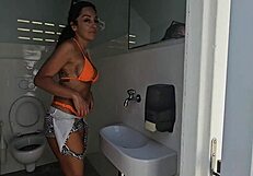 Beach Bather Bent Over Fucked In Toilet By Stranger!