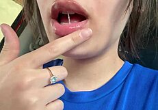 yo check this latina spitting tongue fetish panties ass worship mouth action dripping wet!