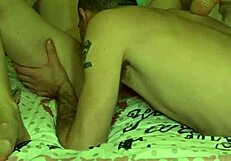 a thick milf begs to ride his cock hard