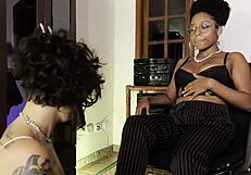 Juicy Wet Ebony Brazilian Lesbian Pussy