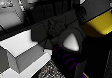 Fucking cat girl's big ass with monster cock and big tits