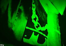 What if night vision caught ebony bbw deepthroating in wet cosplay?