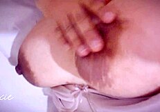 i wake up wet with big natural tits for solo morning play