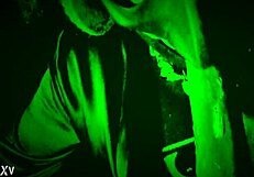 What if night vision caught ebony bbw deepthroating in wet cosplay?