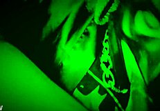 What if night vision caught ebony bbw deepthroating in wet cosplay?