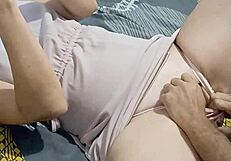 French slut in rose satin panties gets doggystyle ass licked and fucked pov with dirty talk spandex muff dive