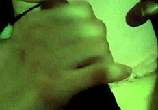 Holy fuck she's slurping that massive monster cock like a hungry slut!