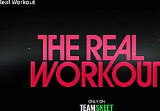 wanna see skinny latina sister get fingered and deepthroated in gym workout?