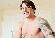 Morning POV sex with muscular celtic iron boyfriend missionary fingering creampie closeup