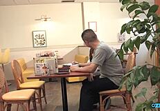 Kitchen Bitch Sucks Cock Deep, But Cake on Ass Later Teases More