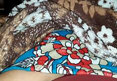 stepsister leg massage hides my secret blanket masturbation tease