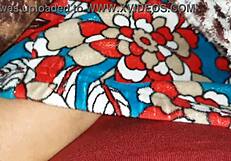 stepsister leg massage hides my secret blanket masturbation tease