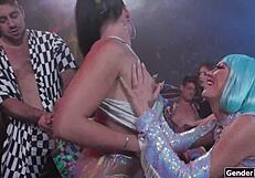 i love busty shemales anal pounding babe and guys at rave