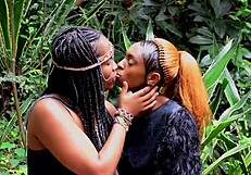 african best friends devour pussies in hardcore lesbian threesome