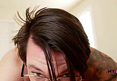 Morning POV sex with muscular celtic iron boyfriend missionary fingering creampie closeup