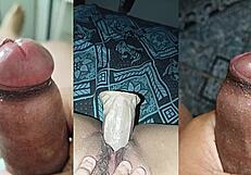 compilado das minhas gozadas com pau pequeno e namorada gozando na buceta e peitos parte 1