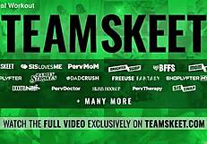 wanna see skinny latina sister get fingered and deepthroated in gym workout?