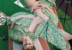 i went to the doctor for a gyno exam and he stretched my shaved pussy with toys